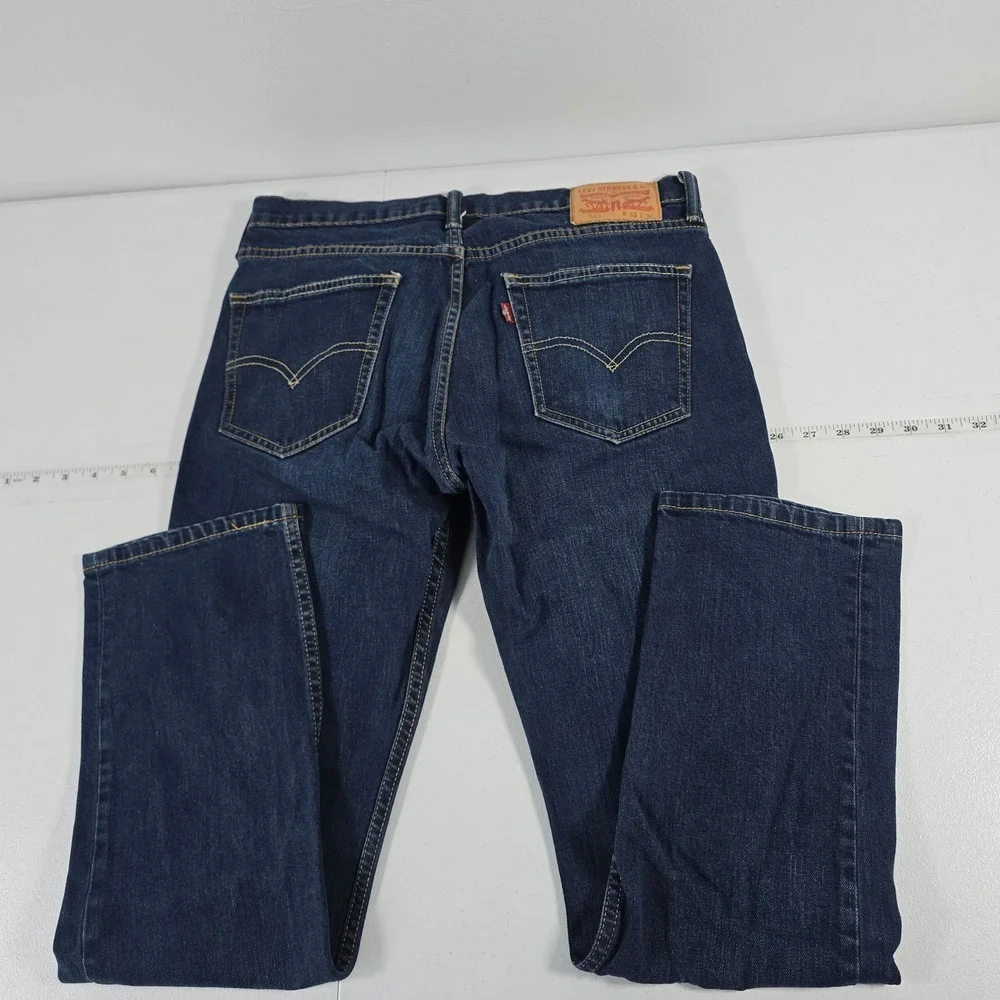 Levi's 511 Slim Fit Mens Dark Wash Blue Denim Jeans 33x30 0511